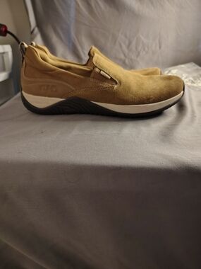 Ryka Men's Slip-On Genuine Suede Leather Loafers in Tan